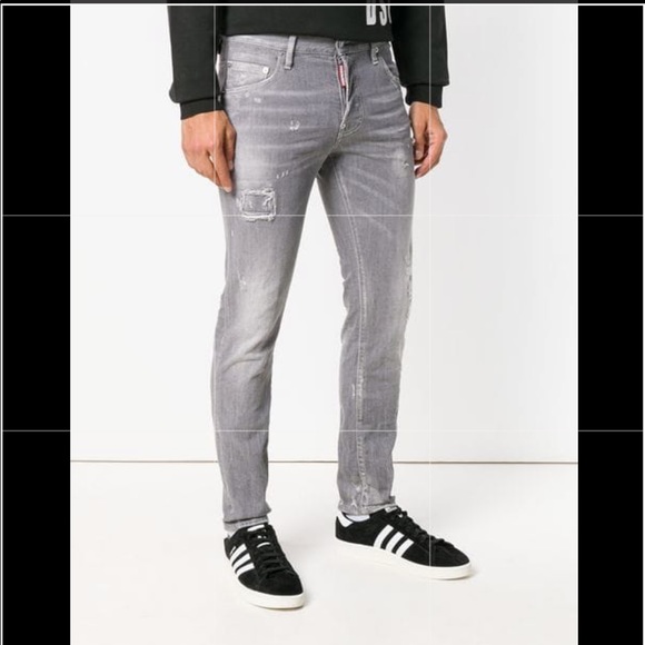 dsquared ripped jeans mens